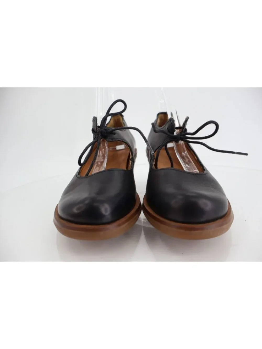 El Naturalista Aqua Heel Shoes Women 37 7 Black Lace Up Comfort Pumps Boho